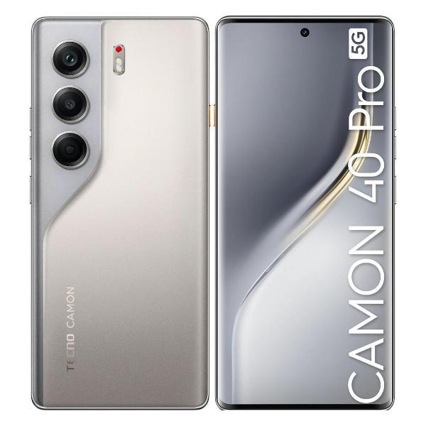 Смартфон Tecno Camon 40 Pro 5G 8/256 титан фото
