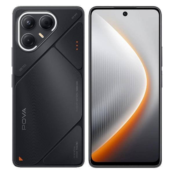 Смартфон Tecno POVA 7 5G 8+256 черный фото