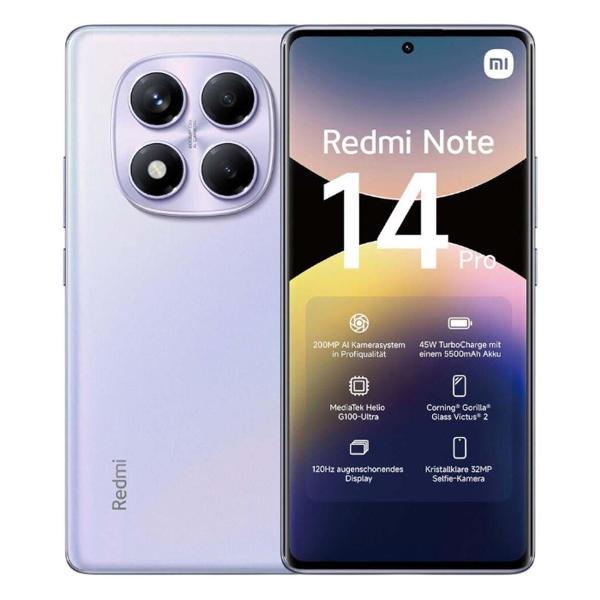 Смартфон Xiaomi Note 14 Pro 12+256Gb фиолетовый (MZB0IVWRU)