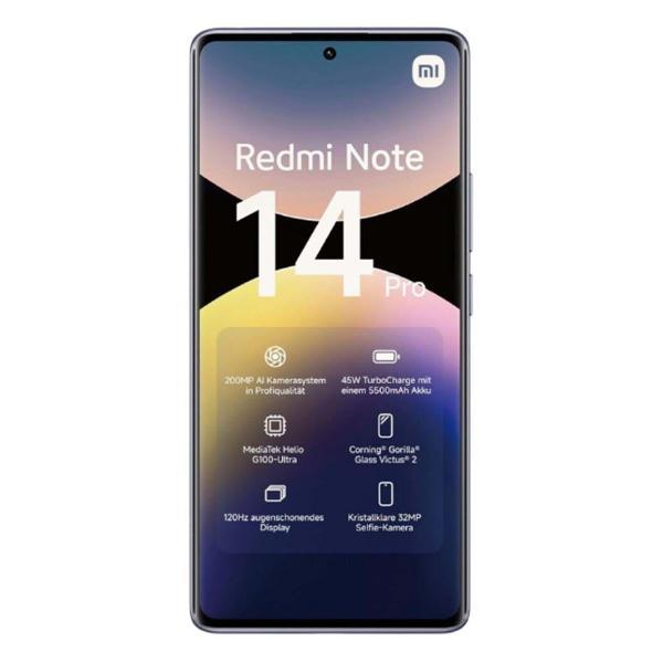 Смартфон Xiaomi Note 14 Pro 12+256Gb фиолетовый (MZB0IVWRU)