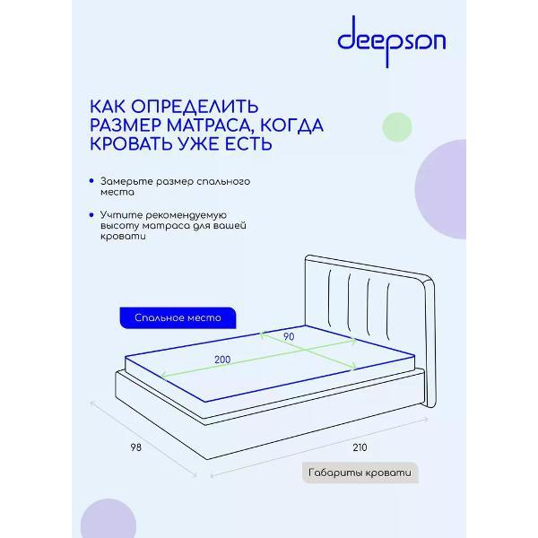 Матрас Deepson VITA Balance Memory LUX S500 (80x190)