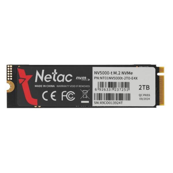 Внутренний диск SSD Netac NV5000-T PCIe 4 x4 M.2 2280 NVMe 3D NAND 2TB