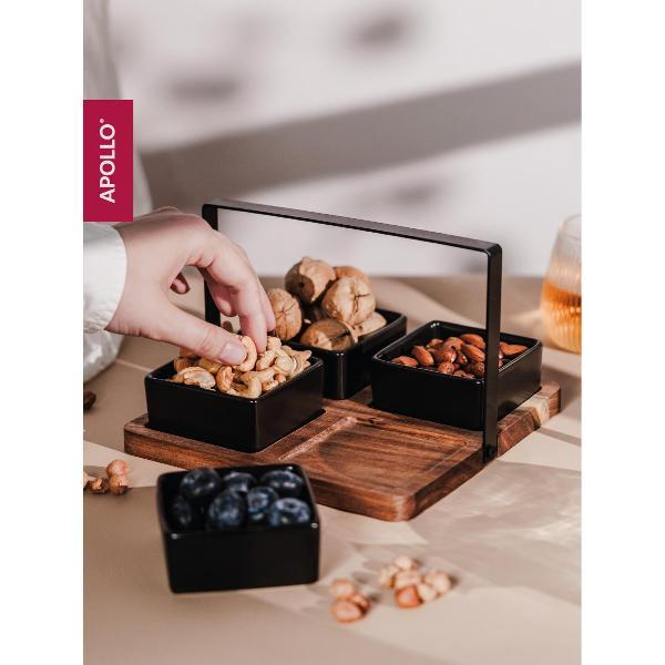 Менажница Apollo 4 шт. с подставкой