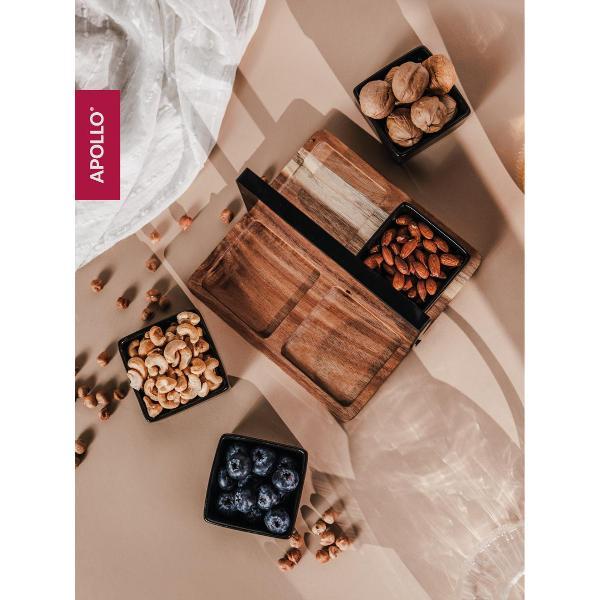 Менажница Apollo 4 шт. с подставкой