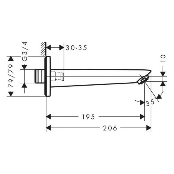 Аэратор для сантехники Hansgrohe Logis 71410000 101833