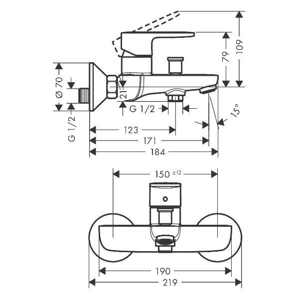 Ванна Hansgrohe 71440000