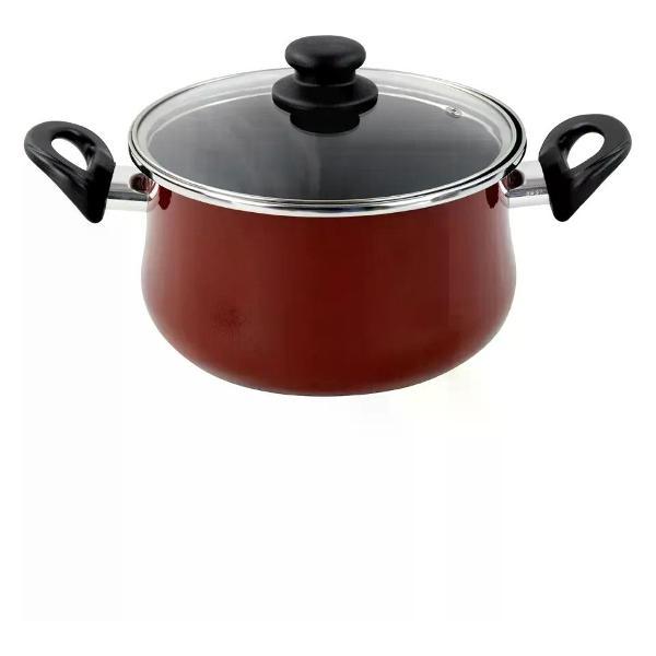 Кастрюля Vitrinor с крышкой Authentique Burgundy 30 7л