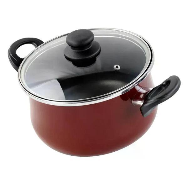 Кастрюля Vitrinor с крышкой Authentique Burgundy 30 7л