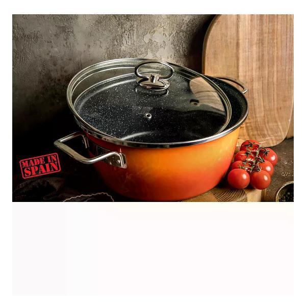 Кастрюля Vitrinor низкая Dragon Piedra 4.4 л 24 см с крышкой