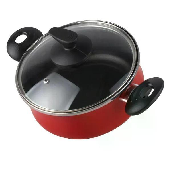 Кастрюля Vitrinor низкая Praga 20 с крышкой 4.5 л