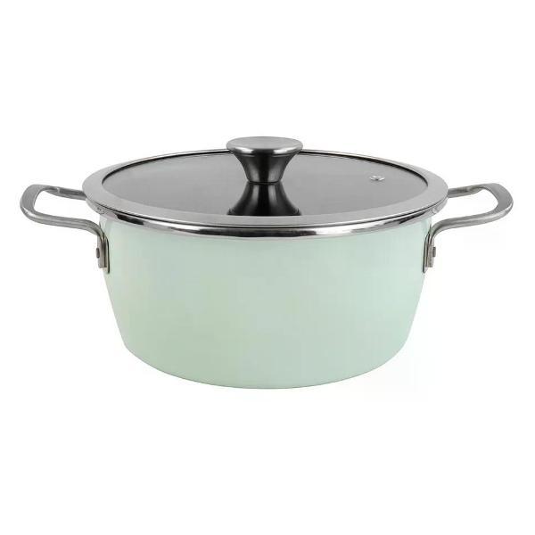 Кастрюля Vitrinor низкая Nordic Mint 28 с крышкой 1.95 л