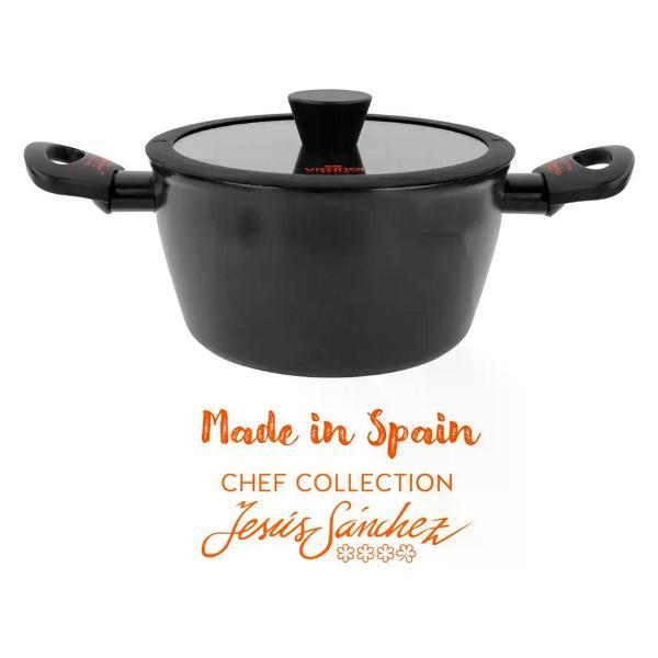 Кастрюля Vitrinor низкая с крышкой V-Forged 24