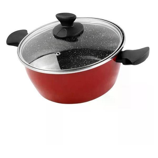 Кастрюля Vitrinor низкая Cerise Pierre 24 4.4 л с крышкой