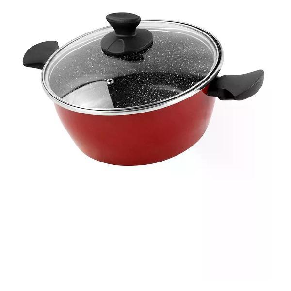 Кастрюля Vitrinor низкая Cerise Pierre 4.4 л 24 см с крышкой