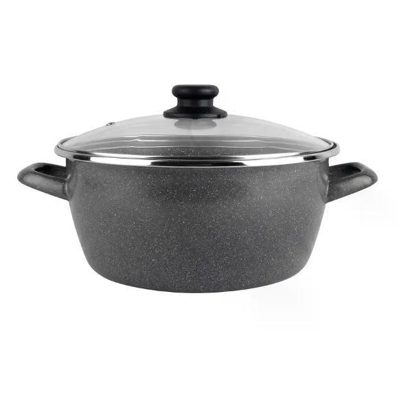 Кастрюля Vitrinor низкая K2 28 7л с крышкой