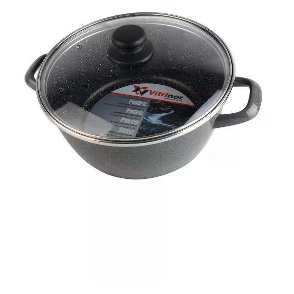 Кастрюля Vitrinor низкая K2 28 7л с крышкой