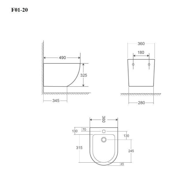 Биде BOND F01-20