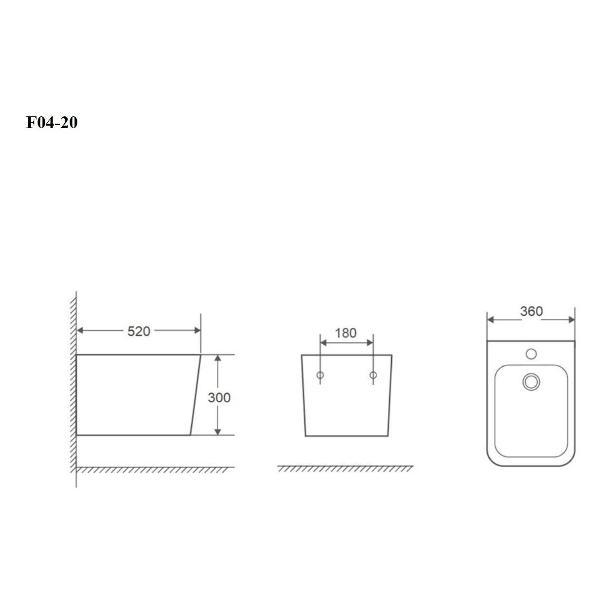 Биде BOND F04-20