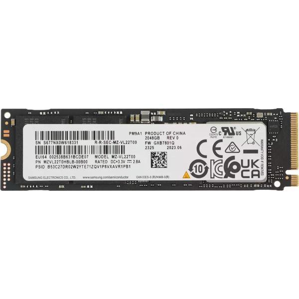 Внутренний диск SSD Samsung PM9A1 MZVL22T0HBLB-00B00 2ТБ