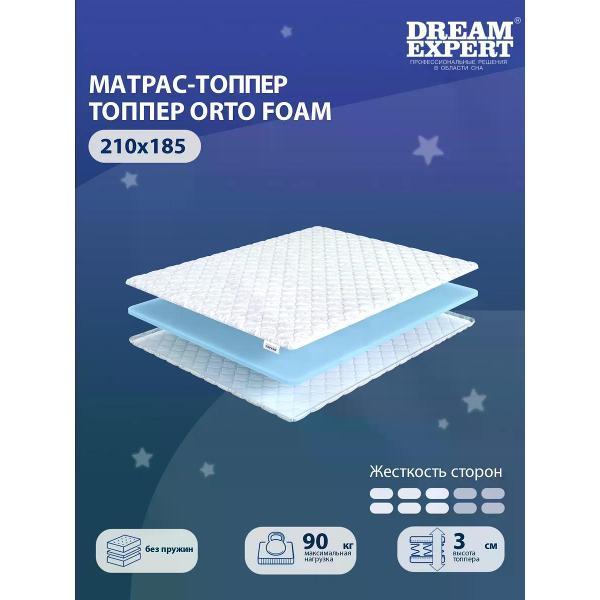 Матрас-топпер DreamExpert 210х185 см Orto Foam (высота 3 см, пенополиуретан/ поролон, средней жесткости)