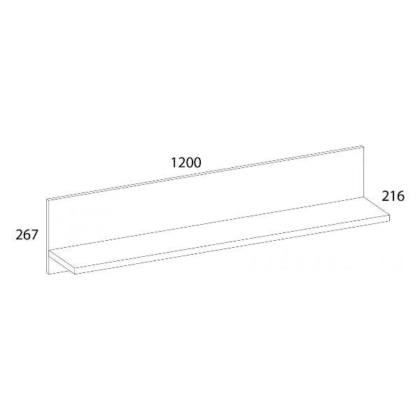 Полка книжная ANREX BT