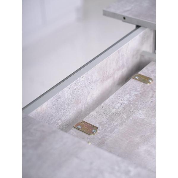 Стол обеденный Frenesie Кэлли кухонный раздвижной овальный, камень светлый, 94/126х64х75 см.