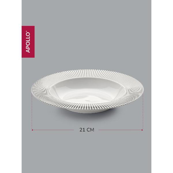 Тарелка Apollo 290 мл, 2 шт. Grey