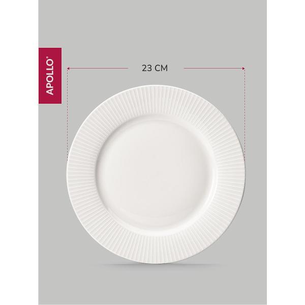 Тарелка Apollo 23 см, 4 шт. Beige