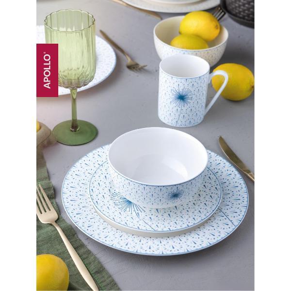 Столовый сервиз Apollo 16 предметов голубой