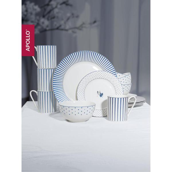 Столовый сервиз Apollo 16 предметов синий