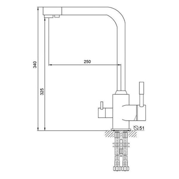 Смеситель MELODIA MDV40618