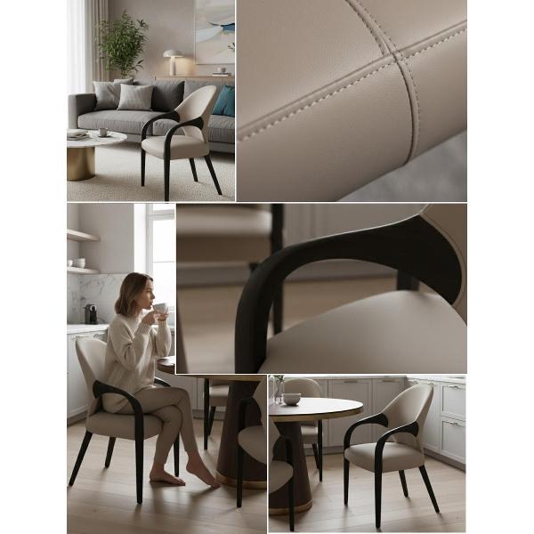 Стул обеденный AzureHome Престиж Люкс светло-бежевый