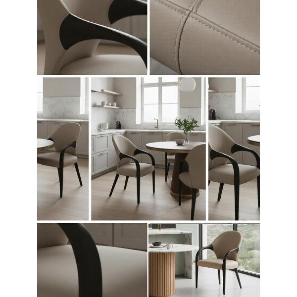 Стул обеденный AzureHome Престиж Люкс светло-бежевый