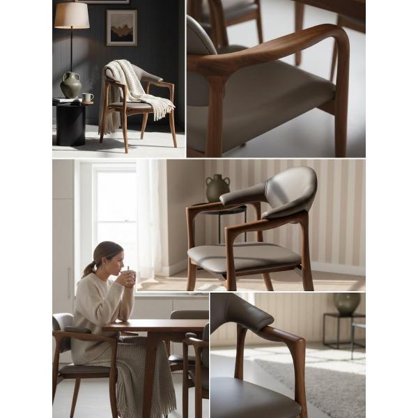 Стул обеденный AzureHome Челси Люкс хаки