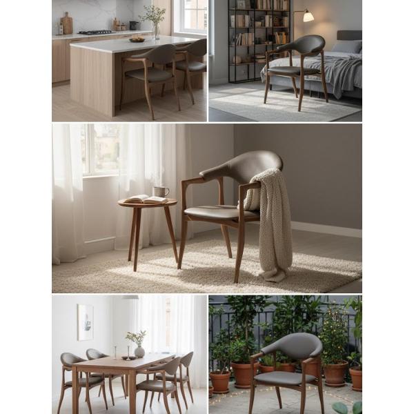 Стул обеденный AzureHome Челси Люкс хаки