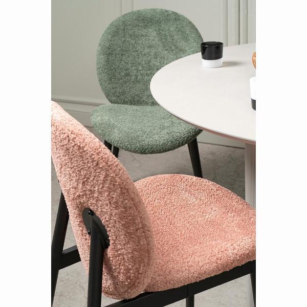 Стул обеденный Bergenson Bjorn Bente, розовый