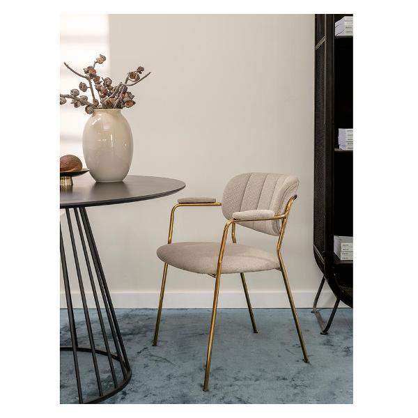 Стул обеденный Bergenson Bjorn Eirill, шенилл, серый