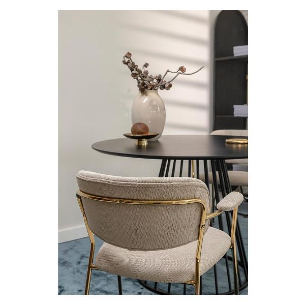 Стул обеденный Bergenson Bjorn Eirill, шенилл, серый