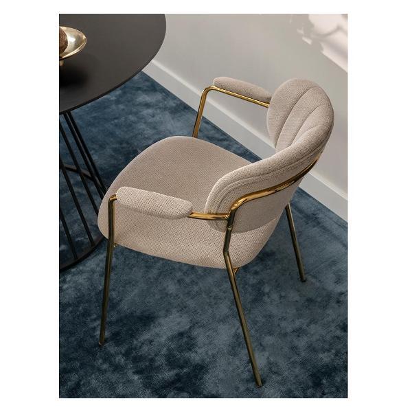 Стул обеденный Bergenson Bjorn Eirill, шенилл, серый