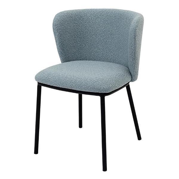 Стул обеденный Bergenson Bjorn Foggy, букле, голубая пудра