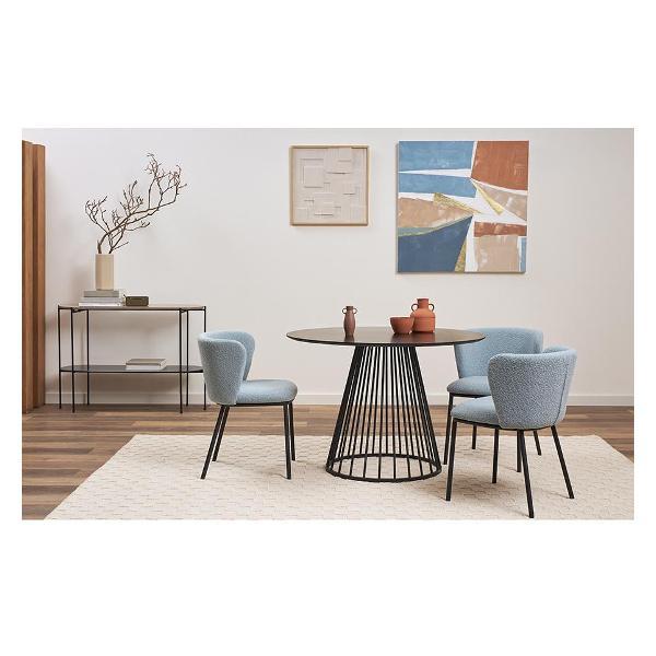 Стул обеденный Bergenson Bjorn Foggy, букле, голубая пудра