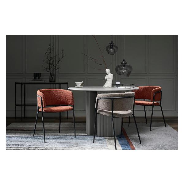 Стул обеденный Bergenson Bjorn Helning, мягкий шенилл, капучино