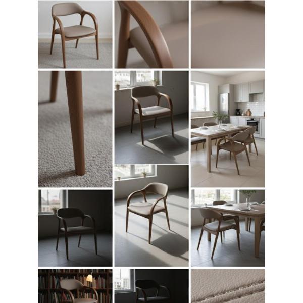 Стул обеденный AzureHome Империал Люкс бежевый