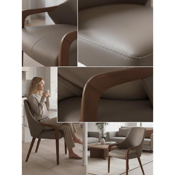 Стул обеденный AzureHome Скандинавский Люкс бежевый