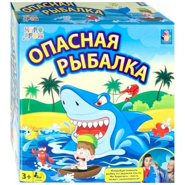 Игра настольная 1TOY Т13562 Игродром: Опасная рыбалка