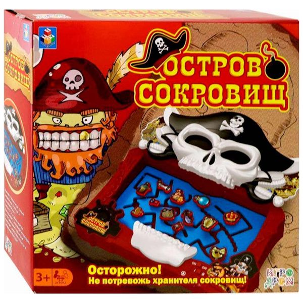 Игра настольная 1TOY Т13565 Игродром: Остров сокровищ