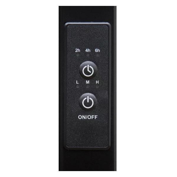 Полотенцесушитель электрический Тера Гротекс Квадро 240х1120 (диммер, унив., скр., черный)