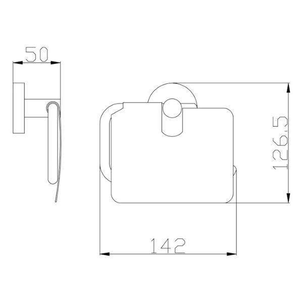 Держатель для туалетной бумаги Rav Slezak COA0400ZRK