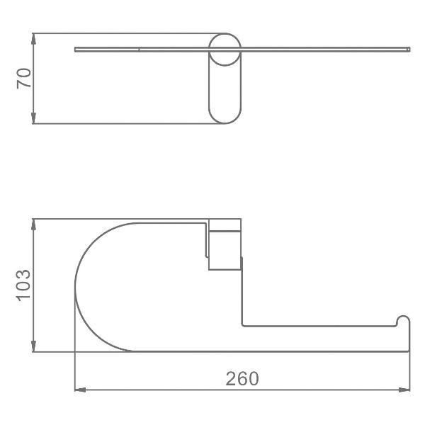 Держатель для туалетной бумаги Raglo R300.03.03