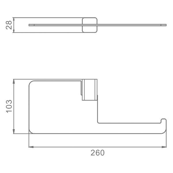 Держатель для туалетной бумаги Raglo R301.03.09